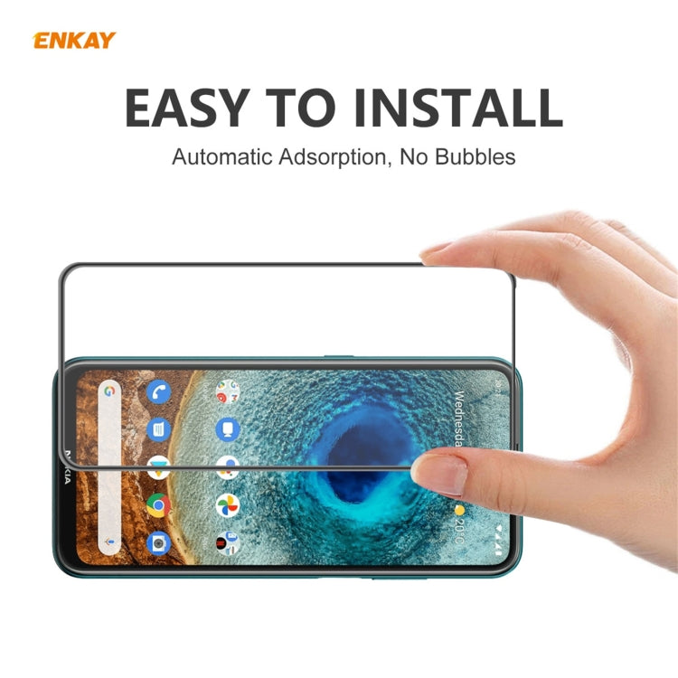 2 PCS ENKAY Hat-Prince Anti-drop Full Glue Tempered Glass Full Screen Film Anti-fall Protector