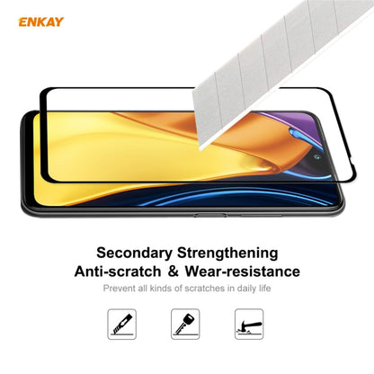 2 PCS ENKAY Hat-Prince Full Glue 0.26mm 9H 2.5D Tempered Glass Full Coverage Film
