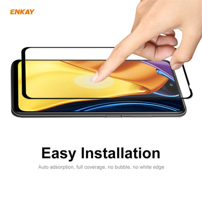 2 PCS ENKAY Hat-Prince Full Glue 0.26mm 9H 2.5D Tempered Glass Full Coverage Film