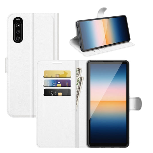 For Sony Xperia 10 III Litchi Texture Horizontal Flip Protective Case with Holder & Card Slots & Wallet