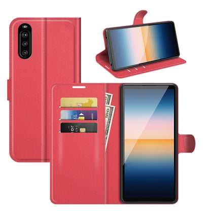 For Sony Xperia 10 III Litchi Texture Horizontal Flip Protective Case with Holder & Card Slots & Wallet