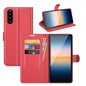 For Sony Xperia 10 III Litchi Texture Horizontal Flip Protective Case with Holder & Card Slots & Wallet, For Sony Xperia 10 III