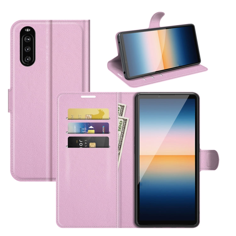 For Sony Xperia 10 III Litchi Texture Horizontal Flip Protective Case with Holder & Card Slots & Wallet