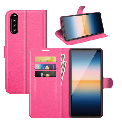 For Sony Xperia 10 III Litchi Texture Horizontal Flip Protective Case with Holder & Card Slots & Wallet