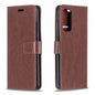 For Samsung Galaxy S21 Crazy Horse Texture Horizontal Flip Leather Case with Holder & Card Slots & Wallet & Photo Frame