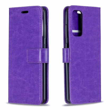 For Samsung Galaxy S21 Crazy Horse Texture Horizontal Flip Leather Case with Holder & Card Slots & Wallet & Photo Frame