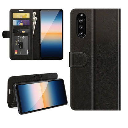 For Sony Xperia 10 III R64 Texture Single Horizontal Flip Protective Case with Holder & Card Slots & Wallet& Photo Frame