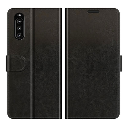 For Sony Xperia 10 III R64 Texture Single Horizontal Flip Protective Case with Holder & Card Slots & Wallet& Photo Frame