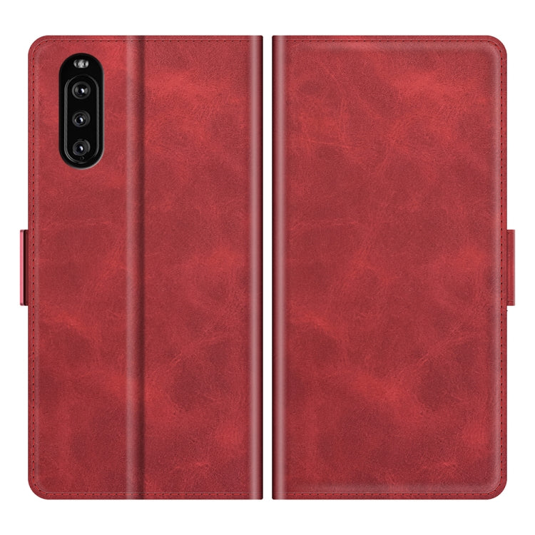 For Sony Xperia 10 III Dual-side Magnetic Buckle Horizontal Flip Leather Case with Holder & Card Slots & Wallet