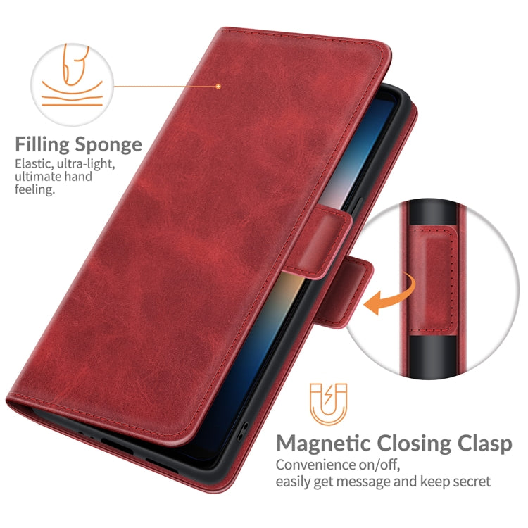 For Sony Xperia 10 III Dual-side Magnetic Buckle Horizontal Flip Leather Case with Holder & Card Slots & Wallet