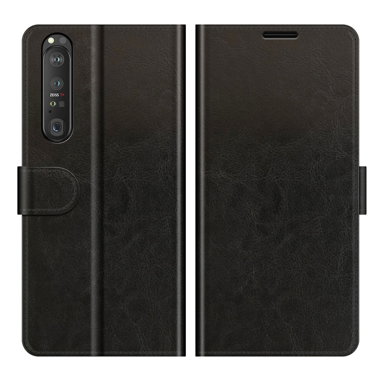 For Sony Xperia 1 III R64 Texture Single Horizontal Flip Protective Case with Holder & Card Slots & Wallet& Photo Frame