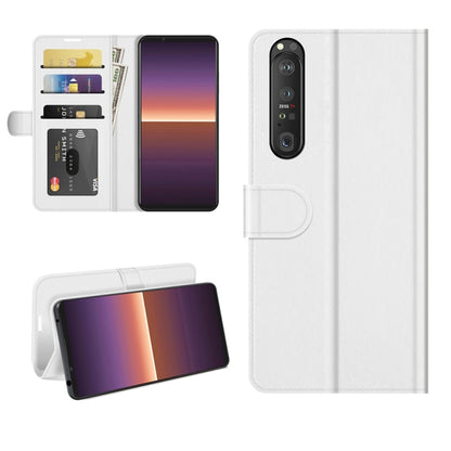 For Sony Xperia 1 III R64 Texture Single Horizontal Flip Protective Case with Holder & Card Slots & Wallet& Photo Frame