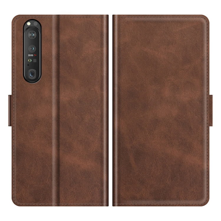 For Sony Xperia 1 III Dual-side Magnetic Buckle Horizontal Flip Leather Case with Holder & Card Slots & Wallet