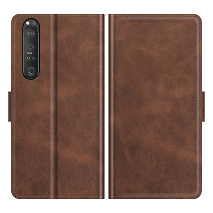For Sony Xperia 1 III Dual-side Magnetic Buckle Horizontal Flip Leather Case with Holder & Card Slots & Wallet, For Sony Xperia 1 III