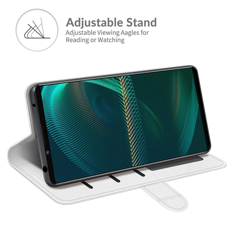 For Sony Xperia 5 III R64 Texture Single Horizontal Flip Protective Case with Holder & Card Slots & Wallet& Photo Frame, For Sony Xperia 5 III