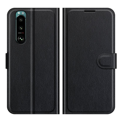 For Sony Xperia 5 III Litchi Texture Horizontal Flip Protective Case with Holder & Card Slots & Wallet, For Sony Xperia 5 III