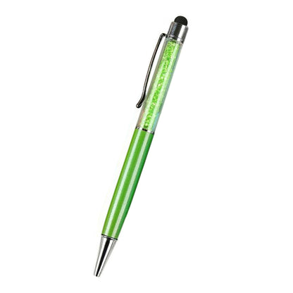 AT-22  2 in 1 Universal Flash Diamond Decoration Capacitance Pen Stylus Ballpoint Pen