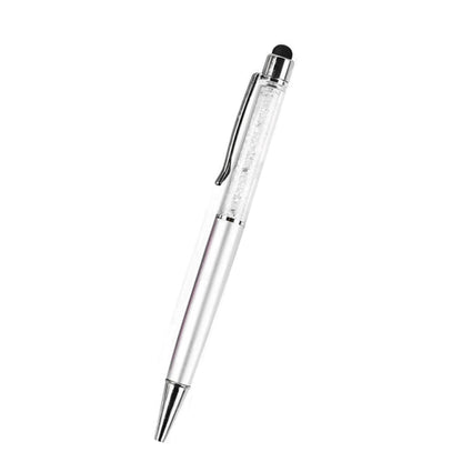 AT-22  2 in 1 Universal Flash Diamond Decoration Capacitance Pen Stylus Ballpoint Pen