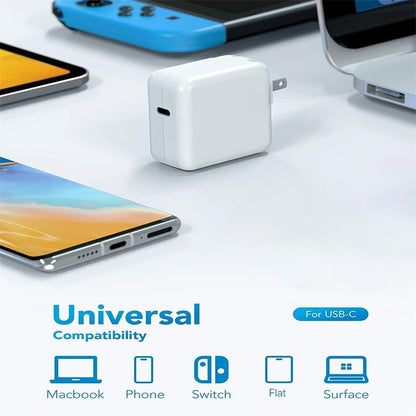 30W USB-C / Type-C Laptop Portable Power Adapter with 1.8m USB-C / Type-C to USB-C / Type-C Charging Cable,, 30W UK Plug, 30W AU Plug, 30W US Plug, 30W EU Plug