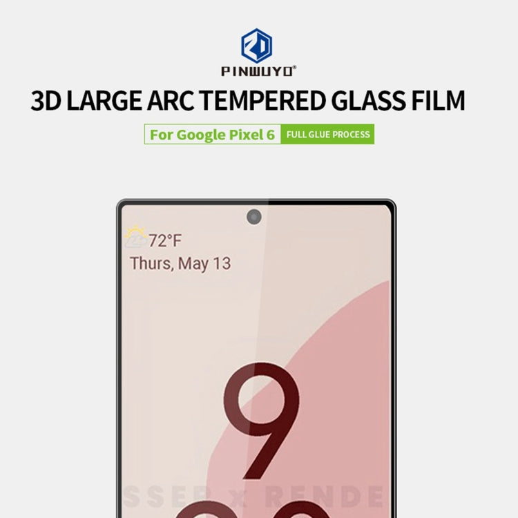 PINWUYO 9H 3D Curved Full Screen Explosion-proof Tempered Glass Film, For Google Pixel 6, For Samsung Galaxy A03s 164mm