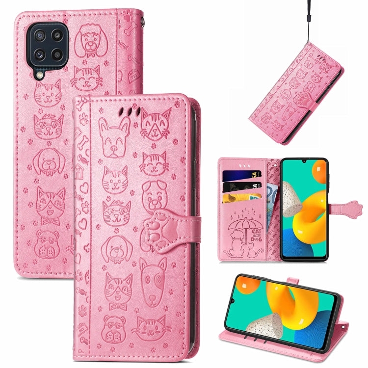 Cute Cat and Dog Embossed Horizontal Flip Leather Case with Holder & Card Slots & Wallet & Lanyard, Series 1