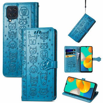 Cute Cat and Dog Embossed Horizontal Flip Leather Case with Holder & Card Slots & Wallet & Lanyard, For Gaxlay M32, For Galaxy  A82 5G, For Galaxy A22 4G, For Samsung Gaxlay M32