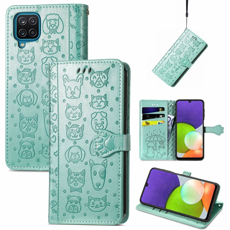 Cute Cat and Dog Embossed Horizontal Flip Leather Case with Holder & Card Slots & Wallet & Lanyard, For Gaxlay M32, For Galaxy  A82 5G, For Galaxy A22 4G, For Samsung Gaxlay M32