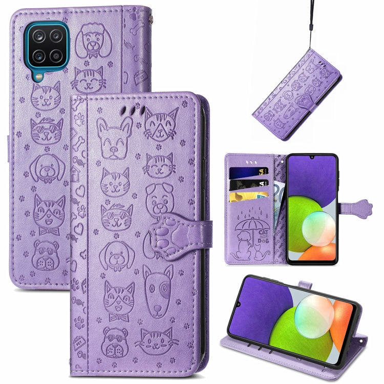 Cute Cat and Dog Embossed Horizontal Flip Leather Case with Holder & Card Slots & Wallet & Lanyard, Series 4