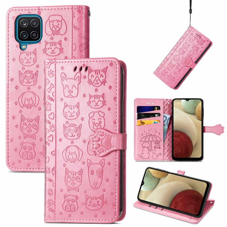 Cute Cat and Dog Embossed Horizontal Flip Leather Case with Holder & Card Slots & Wallet & Lanyard, Series 2