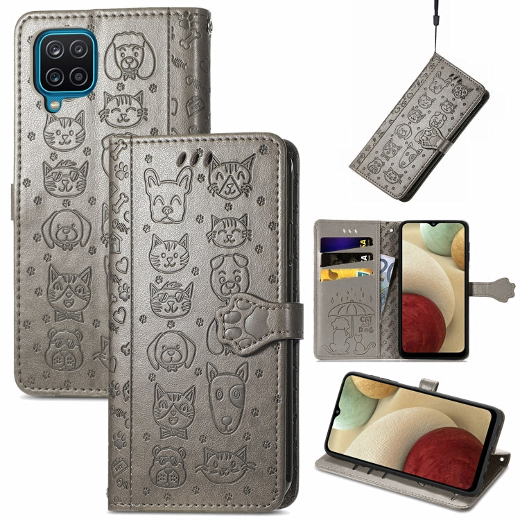 Cute Cat and Dog Embossed Horizontal Flip Leather Case with Holder & Card Slots & Wallet & Lanyard, Series 2