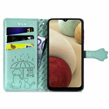 Cute Cat and Dog Embossed Horizontal Flip Leather Case with Holder & Card Slots & Wallet & Lanyard, For Galaxy A12, For Samsung Galaxy  A82 5G, For Samsung Galaxy A03s 164mm, For Nokia 1.4