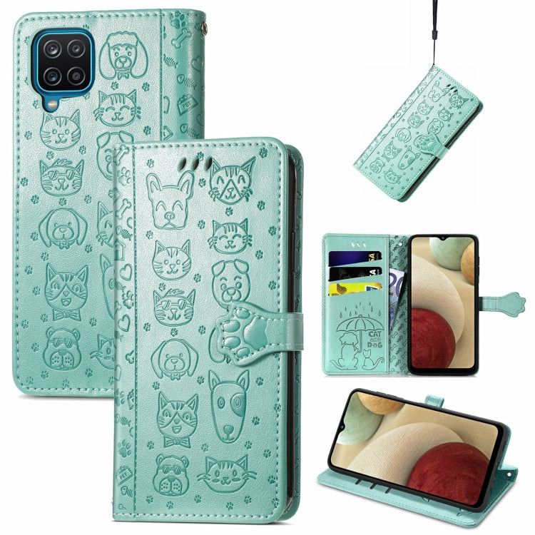Cute Cat and Dog Embossed Horizontal Flip Leather Case with Holder & Card Slots & Wallet & Lanyard, For Galaxy A12, For Samsung Galaxy  A82 5G, For Samsung Galaxy A03s 164mm, For Nokia 1.4