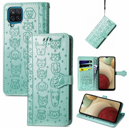 Cute Cat and Dog Embossed Horizontal Flip Leather Case with Holder & Card Slots & Wallet & Lanyard, For Galaxy A12, For Samsung Galaxy  A82 5G, For Samsung Galaxy A03s 164mm, For Nokia 1.4