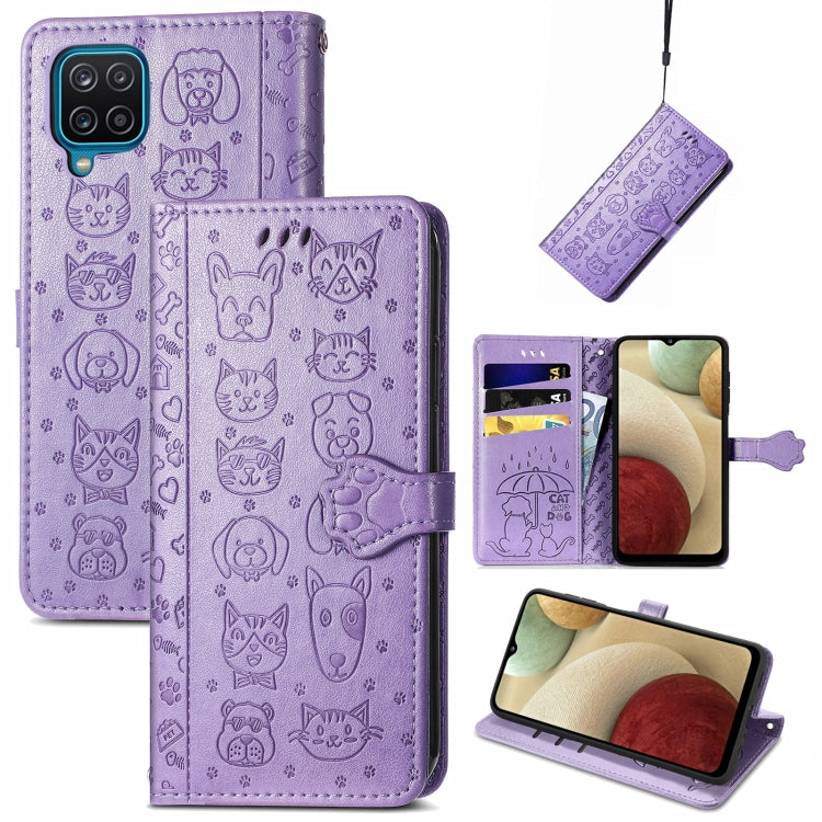 Cute Cat and Dog Embossed Horizontal Flip Leather Case with Holder & Card Slots & Wallet & Lanyard, Series 2