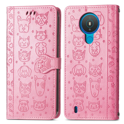 Cute Cat and Dog Embossed Horizontal Flip Leather Case with Holder & Card Slots & Wallet & Lanyard, Series 2