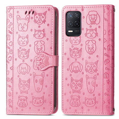 Cute Cat and Dog Embossed Horizontal Flip Leather Case with Holder & Card Slots & Wallet & Lanyard, Series 3