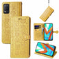 Cute Cat and Dog Embossed Horizontal Flip Leather Case with Holder & Card Slots & Wallet & Lanyard, For Samsung Galaxy A22 4G, For OPPO Realme V15 5G, For Samsung Galaxy A12, For OPPO Realme V13