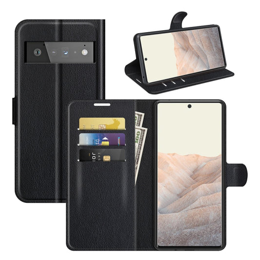 For Google Pixel 6 Pro Litchi Texture Horizontal Flip Protective Case with Holder & Card Slots & Wallet