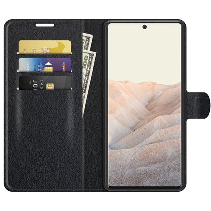 For Google Pixel 6 Pro Litchi Texture Horizontal Flip Protective Case with Holder & Card Slots & Wallet