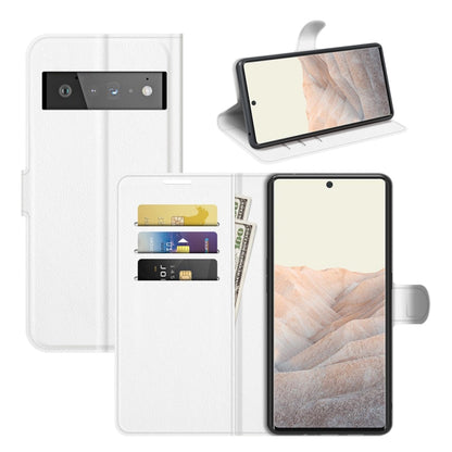 For Google Pixel 6 Pro Litchi Texture Horizontal Flip Protective Case with Holder & Card Slots & Wallet