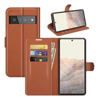 For Google Pixel 6 Pro Litchi Texture Horizontal Flip Protective Case with Holder & Card Slots & Wallet, For Google Pixel 6 Pro