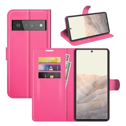 For Google Pixel 6 Pro Litchi Texture Horizontal Flip Protective Case with Holder & Card Slots & Wallet