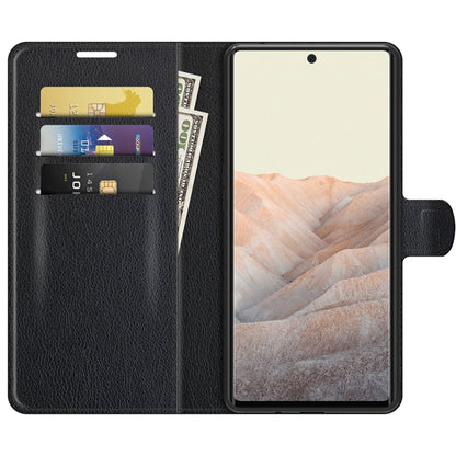 For Google Pixel 6 Litchi Texture Horizontal Flip Protective Case with Holder & Card Slots & Wallet