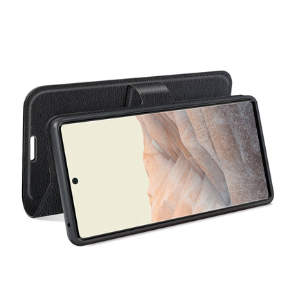 For Google Pixel 6 Litchi Texture Horizontal Flip Protective Case with Holder & Card Slots & Wallet