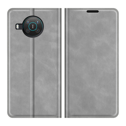 For Nokia X10/X20 Retro-skin Business Magnetic Suction Leather Case with Holder & Card Slots & Wallet, For Nokia X10/X20