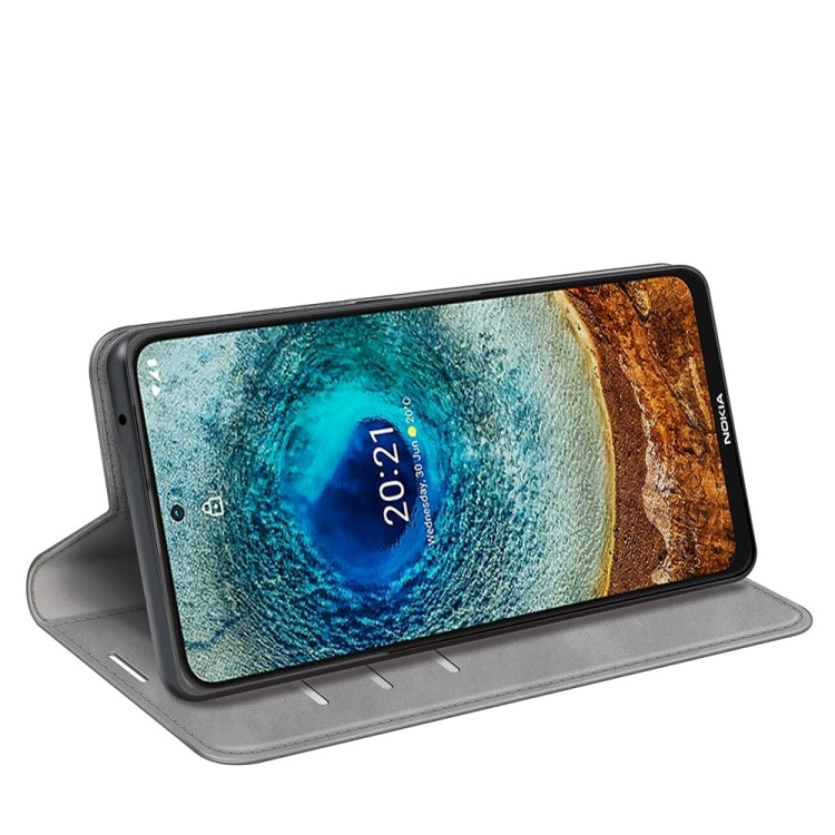 For Nokia X10/X20 Retro-skin Business Magnetic Suction Leather Case with Holder & Card Slots & Wallet, For Nokia X10/X20