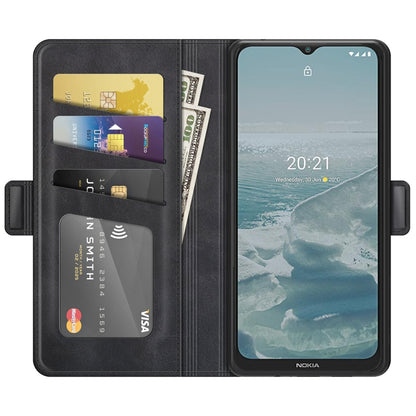 For Nokia G10/G20 Dual-side Magnetic Buckle Horizontal Flip Leather Case with Holder & Card Slots & Wallet