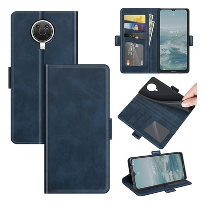 For Nokia G10/G20 Dual-side Magnetic Buckle Horizontal Flip Leather Case with Holder & Card Slots & Wallet