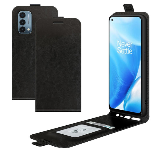 For OnePlus Nord N200 5G R64 Texture Single Vertical Flip Leather Protective Case with Card Slots & Photo Frame