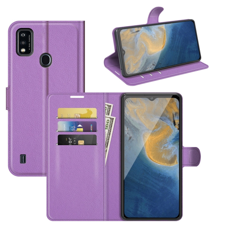 For ZTE Blade A51 Litchi Texture Horizontal Flip Protective Case with Holder & Card Slots & Wallet, For ZTE Blade A51